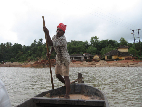 boatman across the river, karnataka